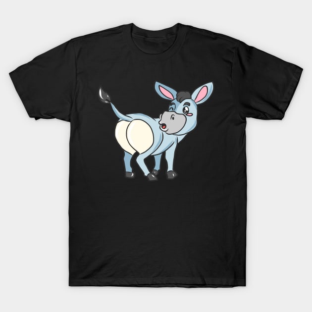 Sweet donkey kids comic donkey mule draft animal Muli T-Shirt by KK-Royal